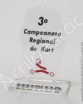 Trofeus de acrílico Cristal, figurado