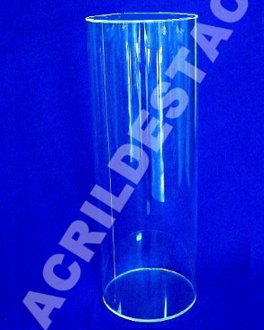 Tubo de acrilico 10cm diam x 100cm alt tubo cilindro transparente