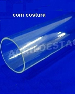 Tubo de acrilico 25cm diametro x 100cm alt Tubo cilindro cristal