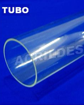 Tubo de acrilico cilindro cristal medindo: 30 cm diametro x 100 cm Altura