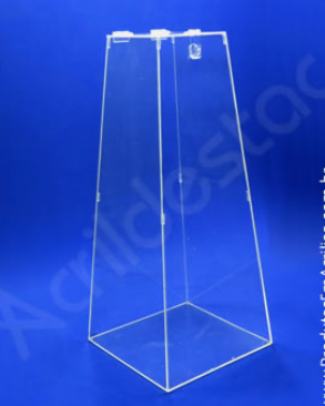Urna de acrílico Piramide 100cm alt para sorteio Produtos em Acrilico
