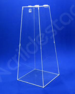 Urna de acrílico Piramide 50cm alt x 20cm para sorteios rifas e promoções e eventos