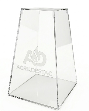 Urna de acrílico Piramide 70cm alt para sorteio Produtos em Acrilico