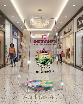 Urna de acrilico Piramide Cristal 20cm alt Urna para cupons sorteios e eventos
