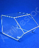 Baleiro de acrilico cristal indiv 15x12x20cm para quiosques lojas