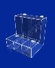 Baleiro de acrilico cristal triplo 23cm Alt para docerias supermercados padarias emporios lojas