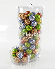 Baleiro de acrilico cristal Tubo efeito gravitacional com Tampa e Dispenser 30 cm