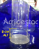 Baleiro de acrilico cristal Tubo efeito gravitacional com Tampa e Dispenser 44 cm