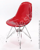 Cadeira de acrilico Charles Eames DKR Torre inox