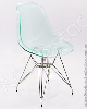 Cadeira de acrilico Charles Eames DKR Torre inox