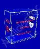 Caixa de Acrilico Gabinete para desfibrilador DEA 39cm alt