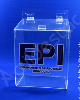 Caixa Acrilico cristal 24,5cm Alt para EPI Equipamento de Proteção Individual