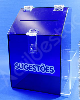 Caixa de Sugestões em Acrilico Azul-Bic 25 CM Altura ST116