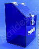 Caixa de Sugestões em Acrilico Azul-Bic 25 CM Altura ST116