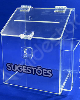 Caixa de Sugestões em Acrílico Cristal 20cm para ações e eventos