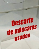 Caixa em Acrílico para descarte de Mascaras e EPI's