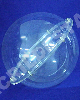 Cupula de Acrilico cristal 15cm diametro redoma com Aba