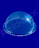 Cupula de Acrilico cristal 15cm diametro redoma com Aba