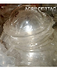 Cupula de Acrilico cristal 20cm diametro redoma acrilico com Aba