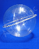 Cupula de Acrilico cristal 20cm diametro redoma acrilico com Aba