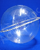 Cupula de acrilico Cristal 30cm diametro esfera acrilico com Aba