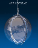 Cupula de acrilico Cristal 30cm diametro esfera acrilico com Aba