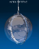 Cupula de acrilico Cristal 40cm diametro esfera acrilico com Aba