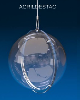Cupula de acrilico Cristal 50cm diametro redoma de acrilico com Aba