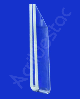 Display Acrilico modelo U Porta folheto para avisos A6 15x10cm Horizontal