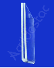 Display Acrilico modelo U precificador e porta etiquetas 3x15cm Horizontal