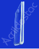 Display Acrilico modelo U precificador e porta etiquetas 3x15cm Horizontal