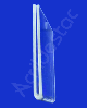 Display Acrilico porta preço e etiqueta modelo U 5x10cm Horizontal