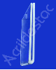 Display Acrilico porta preço e etiqueta modelo U 5x10cm Horizontal