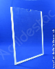 Display de parede PS Cristal acrilico similar com moldura para Quadro de Aviso A1 Vertical