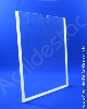 Display para parede PS Cristal acrilico similar com moldura para Quadro de Aviso A2 Vertical