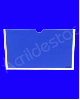 Display de Acrilico Cristal para parede com moldura em Quadro de Aviso A1 Horizontal