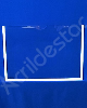Display de acrilico Cristal Porta Folheto de parede com moldura A6 Horizontal