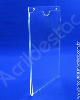 Display de PS Cristal acrilico similar Porta Folheto de parede modelo U Duplo A1 84x59,4 Vertical
