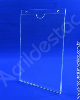 Display de PS Cristal acrilico similar Porta Folheto de parede modelo U Duplo A3 42x30 Vertical