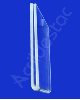 Display de Acrilico modelo U Porta folheto para parede A6 15x10cm Vertical