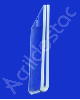 Display de Acrilico modelo U Porta folheto para parede A6 15x10cm Vertical