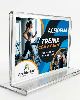 Display de acrilico T de mesa para folhetos e folders A4 21x30 Horizontal