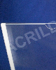Display de PS Cristal acrilico similar para parede DUPLO Com Fundo Bolso Folha A3 Horizontal