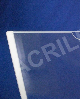 Display de PS Cristal acrilico similar Porta Folha para Parede ou Elevador DUPLO Com Fundo A4 Horizontal