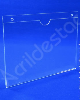 Display de PS Cristal acrilico similar Porta Folhas de parede modelo U Duplo A6 10x15 Horizontal