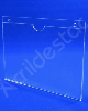 Display de PS Cristal acrilico similar Porta Folheto de parede modelo U Duplo A3 30x42 Horizontal