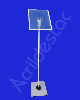 Display Expositor Acrilico Porta Folheto de Piso para Cardapio