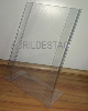 Display PETG cristal em L para mesa e balcão A4 30x21 Vertical
