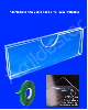 Display PETG modelo U Porta folheto para avisos A6 10x15cm Horizontal