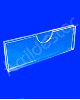 Display PETG porta preço e etiqueta modelo U 5x10cm Horizontal